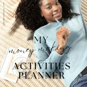 My Money Making Activities Planner