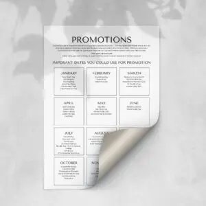 2023 Promo Calendar