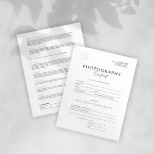 Photographer Contract
