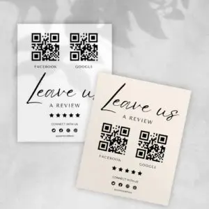 Please Leave A Review Sign